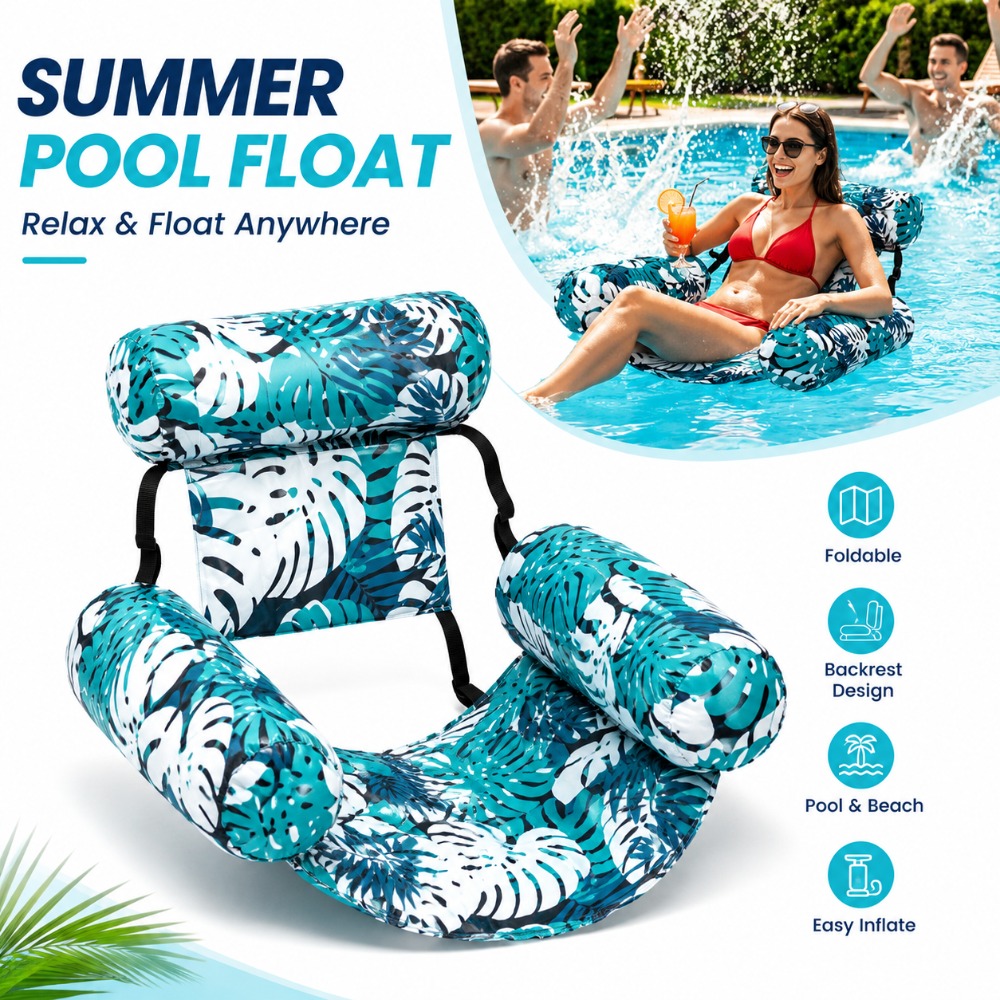 Outdoor Furniture Lounge Chair - Heavy Duty Blow Up Pool Chair