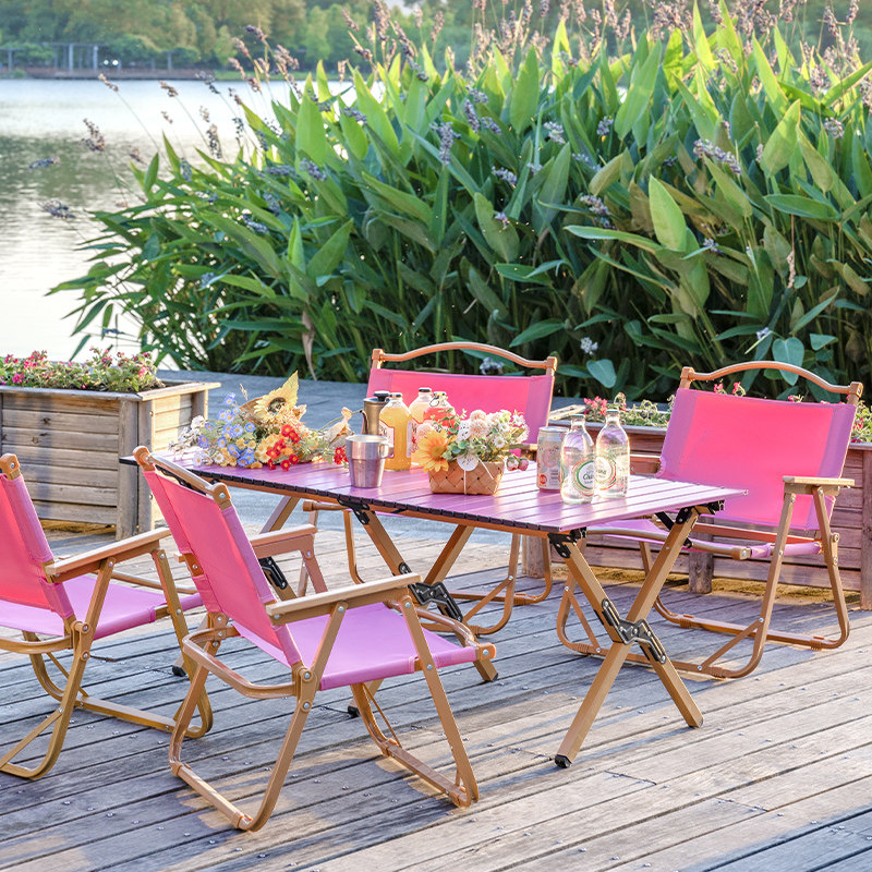 Outdoor Furniture Egg Chair - & Portable Folding Egg Roll Table