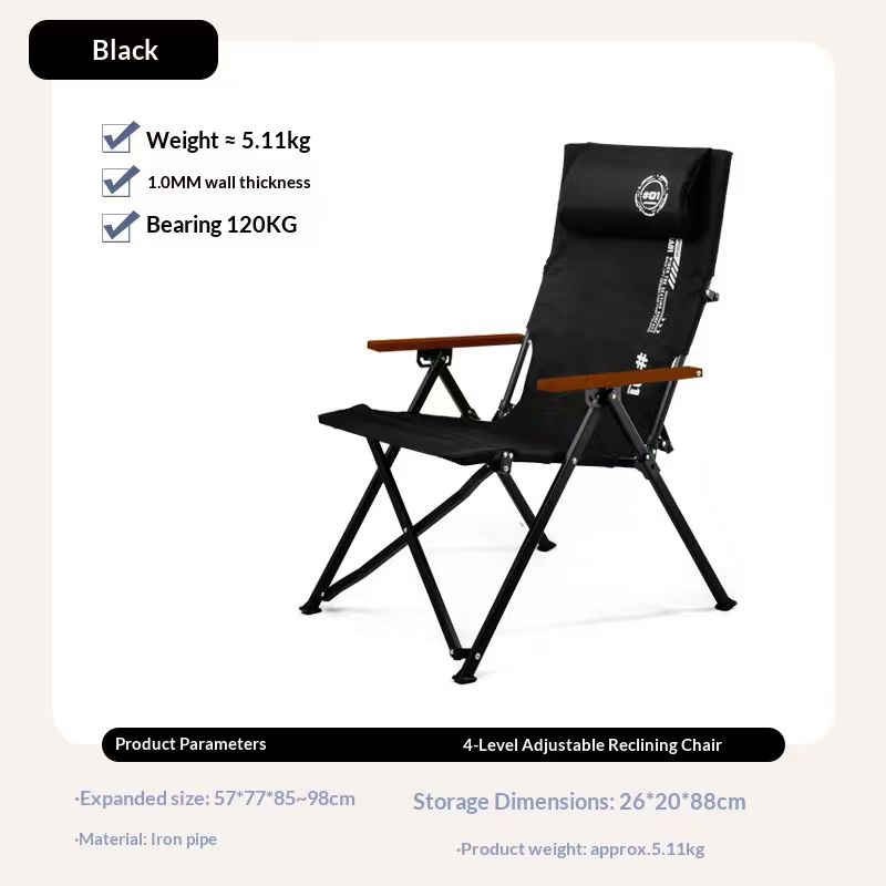 Folding High Back Beach Campin - Outdoor Furniture Lounge Chair recension och pris