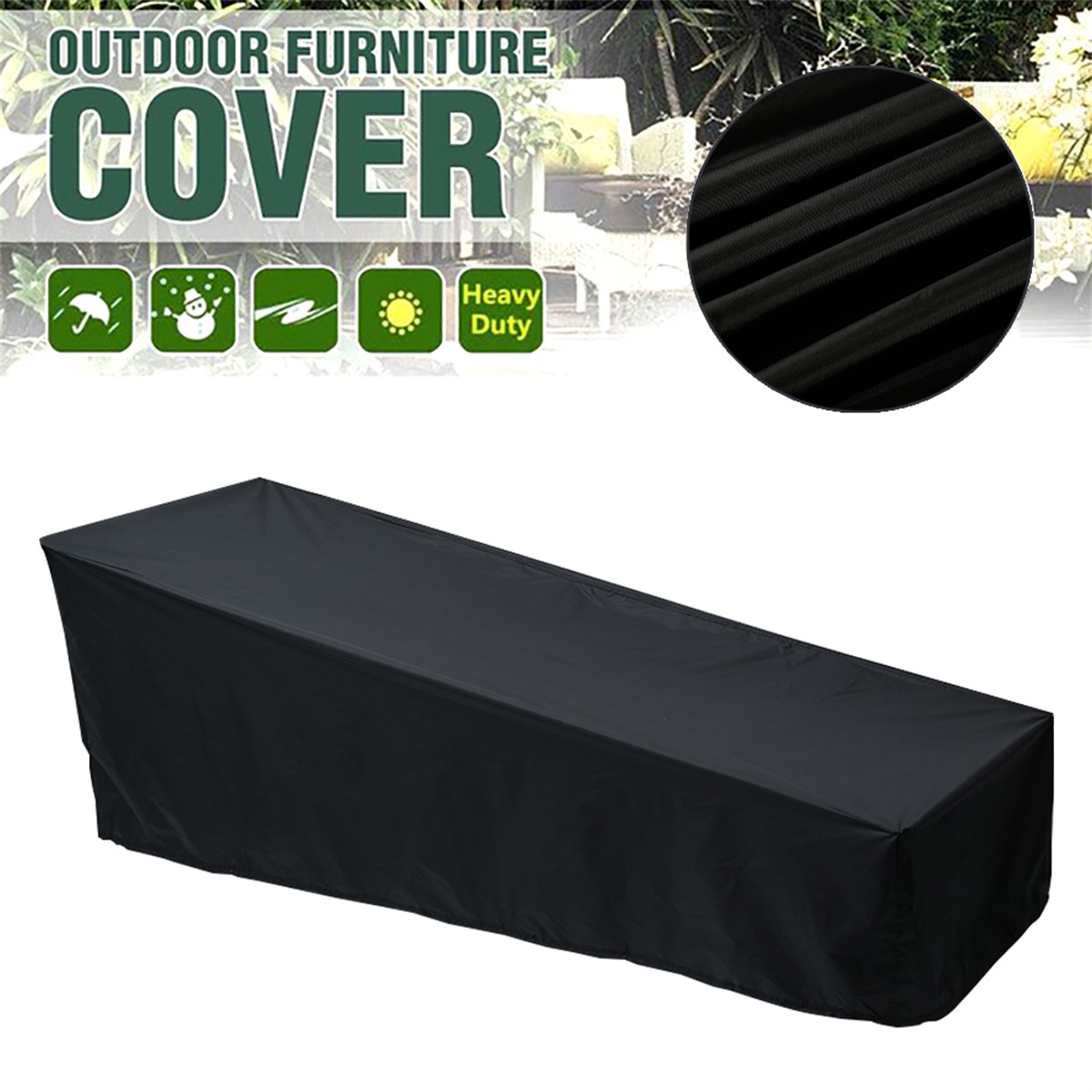 Outdoor Garden Sunbed Cover Su - Outdoor Furniture Lounge Chair recension och pris