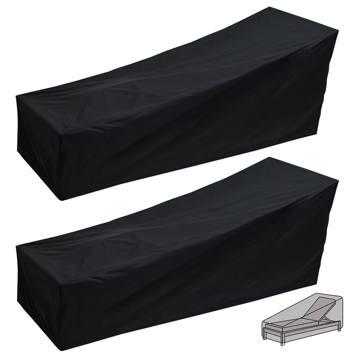 Outdoor Garden Sunbed Cover Su - Outdoor Furniture Lounge Chair recension och pris