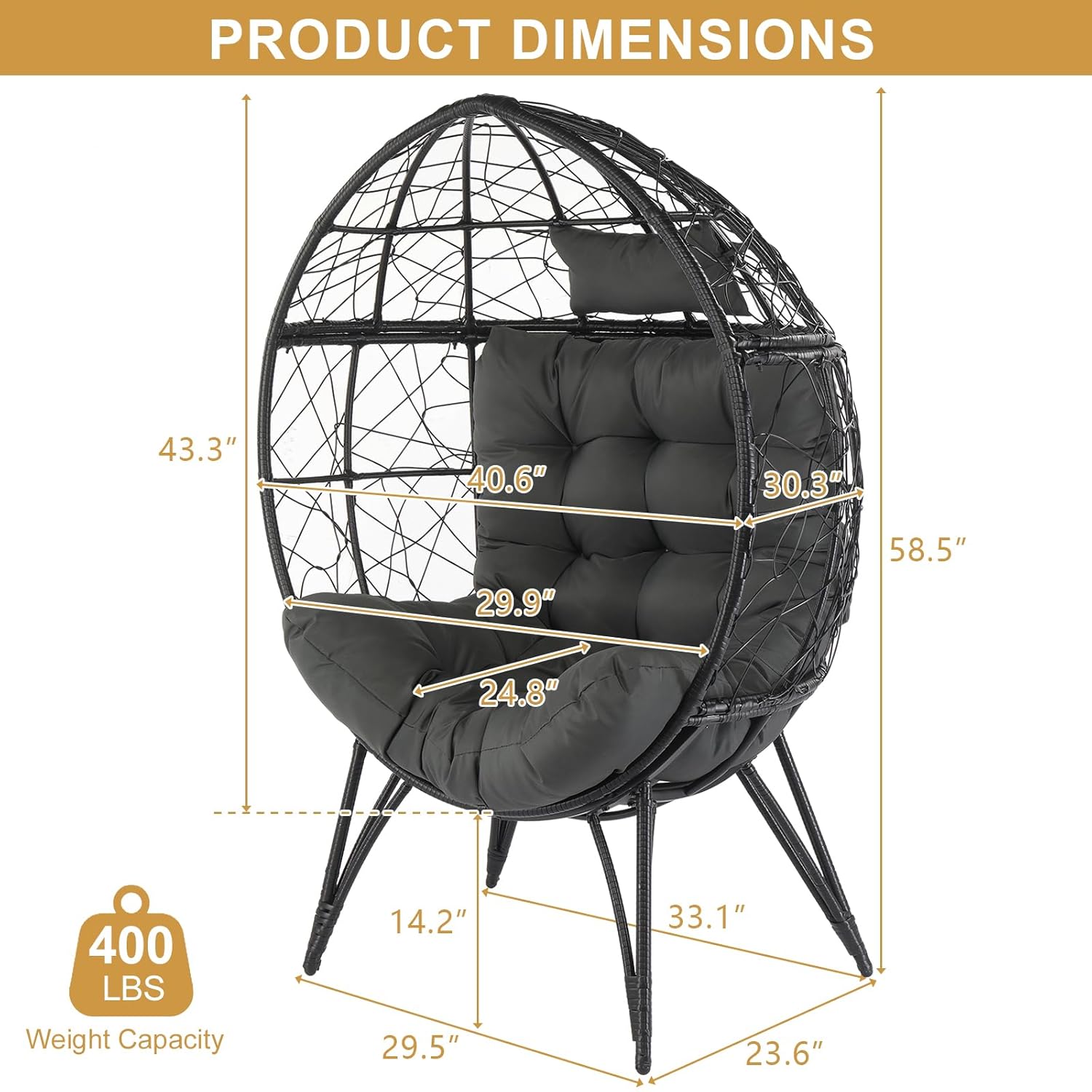 Oversized Wicker Egg Chair Cus - Outdoor Furniture Egg Chair recension och pris
