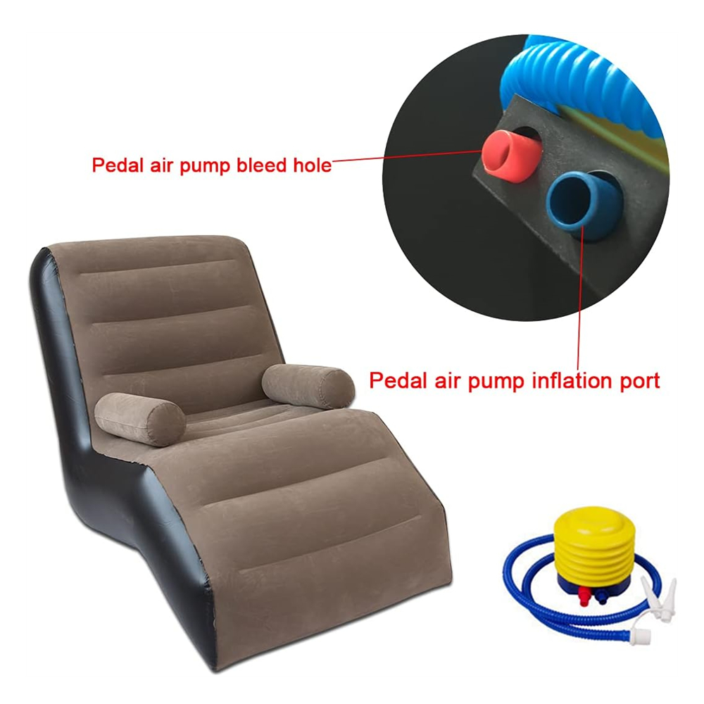 Folding Lazy Sofa,Inflatable L - Outdoor Furniture Lounge Chair recension och pris