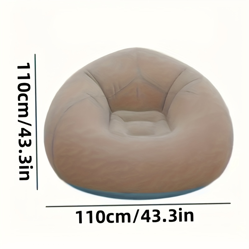 Flocked PVC Inflatable Sofa Ch - Outdoor Furniture Lounge Chair recension och pris